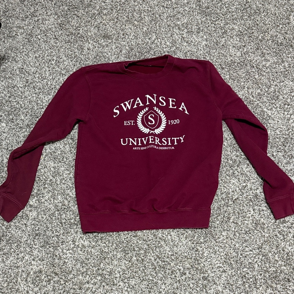 Swansea University Maroon Sweatshirt